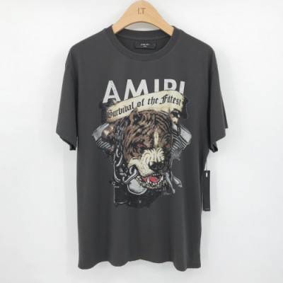 [아미리]Amiri 2020 Mens Lost Boys Printing Cotton Short Sleeved Tshirts - 아미리 2020 남성 로스트 보이 프린팅 코튼 반팔티 Ami0063x.Size(s - xl).그레이