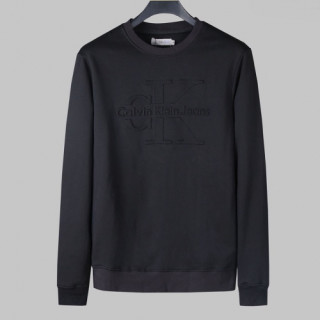 Calvin klein 2019 Mens Cotton Crest Tshirt - 캘빈클라인 2019 남성 크레스트 맨투맨 Cal0017x.Size(m - 3xl).블랙