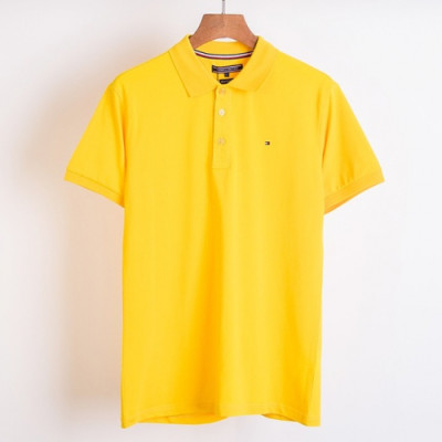 Tommy  2019 Mens Logo Cotton Polo Short Sleeved Tshirts - 토미 2019 남성 로고 코튼 폴로 반팔티 Tomy0017x.Size(m - 3xl).2컬러(화이트/옐로우)