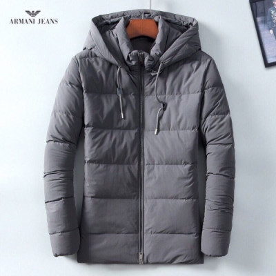 [알마니]Armani 2019 Mens Logo Goose Down Padding - 알마니 2019 남성 로고 캐쥬얼 구스다운 패딩 Arm0522x.Size(m - 3xl).그레이