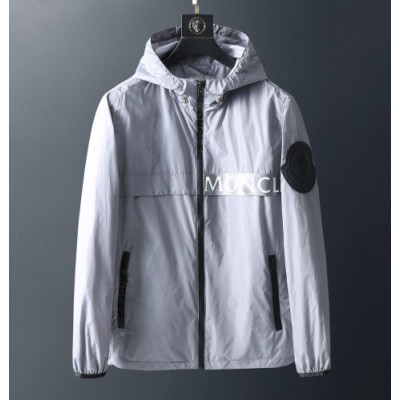 Moncler  2019 Mens Patch Logo Casual Windproof Jackets - 몽클레어 2019 남성 패치 로고 캐쥬얼 방풍 자켓 Moc01316x.Size(m - 2xl).그레이