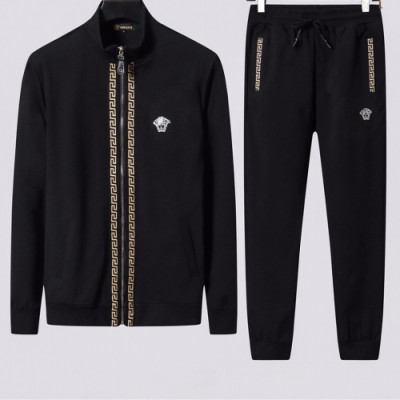 [베르사체]Versace 2019 Mens Logo Training Silket Clothes&Pants - 베르사체 2019 남성 로고 실켓 트레이닝복&팬츠 Ver0466x.Size(m - 3xl).블랙