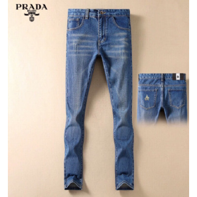 [프라다]Prada 2020 Mens Classic Logo Denim Pants - 프라다 2020 남성 클래식 로고 데님 팬츠 Pra0897x.Size(29 - 36).블루