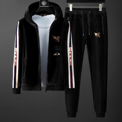 [구찌]Gucci 2020 Mens Logo Casual Velvet Clothes&Pants - 구찌 2020 남성 로고 캐쥬얼 벨벳 트레이닝복&팬츠 Guc01953x.Size(m - 4xl).블랙