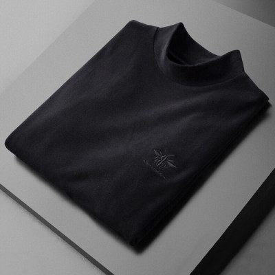 [디올]Dior 2019 Mens Basic Turtle-neck Cotton Tshirts - 디올 2019 남성 베이직 터틀넥 코튼 긴팔티 Dio0487x.Size(m - 3xl).블랙