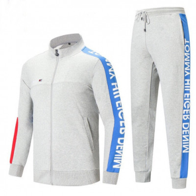 [토미]Tommy 2020 Mens Logo Cotton Training Clothes&Pants - 토미 2020 남성 로고 코튼 트레이닝복&팬츠 Tom0023x.Size(m - 3xl).그레이
