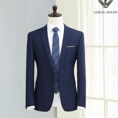 [알마니]Armani 2020 Mens Business Cotton Suit Jackets&Slacks - 알마니 2020 남성 비지니스 코튼 슈트 자켓&슬랙스 Arm0546x.Size(m - 2xl).블루