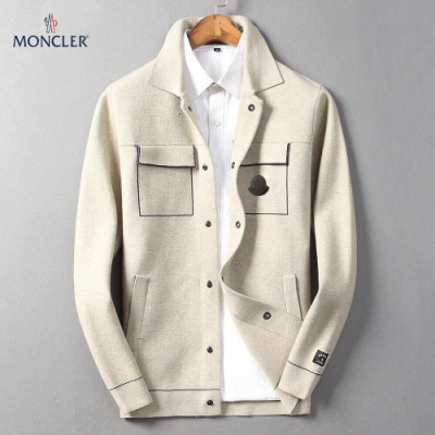 [몽클레어]Moncler 2020 Mens Patch Logo Wool Jackets - 몽클레어 2020 남성 패치 로고 모던 울 자켓 Moc01333x.Size(m - 3xl).베이지