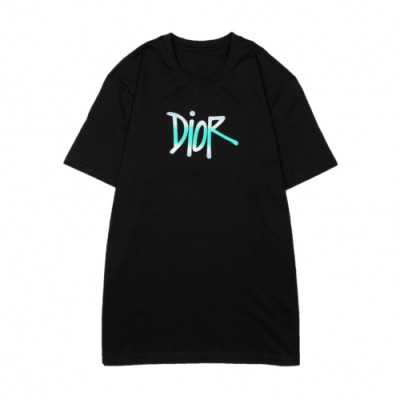 [디올]Dior 2020 Mm/Wm Logo Cotton Short Sleeved Tshirts - 디올 2020 남자 로고 코튼 반팔티 Dio0490x.Size(xs - 2xl).블랙