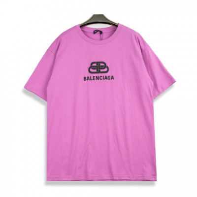 [발렌시아가]Balenciaga 2020 Mm/Wm Logo Cotton Short Sleeved Tshirts - 발렌시아가 2020 남자 로고 오버사이즈 코튼 반팔티 Bal0442x.Size(xs - l).핑크