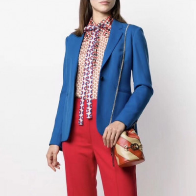 [구찌]Gucci 2020 Womens Trendy Ribbon Silk Tshirts - 구찌 2020 여성 트렌디 리본 실크 셔츠 Guc01975x.Size(s - l).카멜