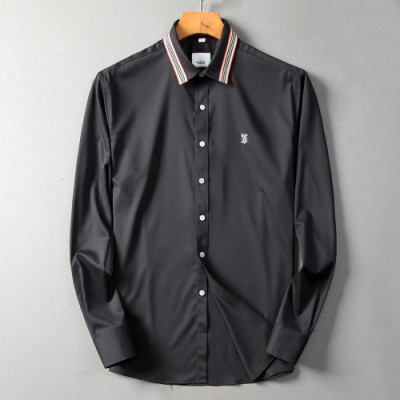[버버리]Burberry 2020 Mens Classic Casual Cotton Tshirts - 버버리 2020 남성 클래식 캐쥬얼 코튼 셔츠 Bur01889x.Size(m - 3xl).블랙