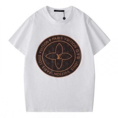 [루이비통]Louis vuitton 2019 Mm/Wm Crew-neck Cotton Short Sleeved Tshirts - 루이비통 2019 남자 크루넥 고튼 반팔티 Lou01539x.Size(s - 2xl).화이트