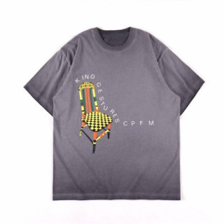 [카니예웨스트]Kanye west 2020 Mm/Wm Logo Oversize Cotton Short Sleeved Tshirts - 카니예 웨스트 2020 남자 로고 오버사이즈 코튼 반팔티 Kany0044x.Size(m - 2xl).그레이