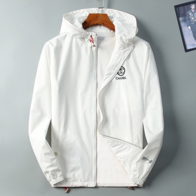 [샤넬]Chanel 2020 Mens Logo Windproof Jackets - 샤넬 2020 남성 로고 방풍 자켓 Cnl0528x.Size(m - 3xl).화이트