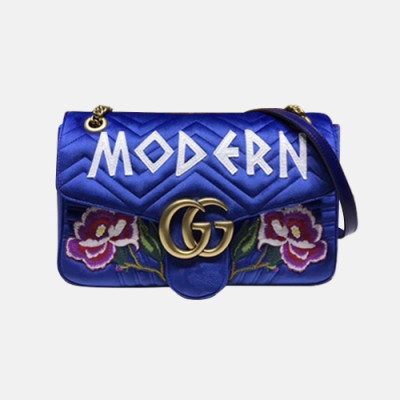 Gucci 2019 GG Marmont Matlase Velvet Women Shoulder Bag,31CM - 구찌 2019 GG 마몬트 마틀라세 벨벳 여성용 숄더백 443496,GUB0926,31CM,블루