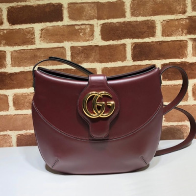 Gucci 2019 Arli Leather Shoulder Bag,30CM - 구찌 2019 알리 여성용 레더 숄더백 568857,GUB0947,30cm,레드