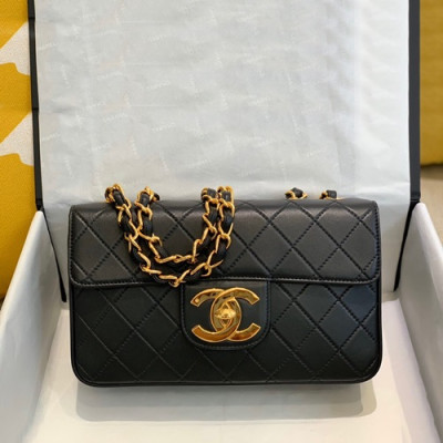 Chanel 2019 Leather Chain Shoulder Cross Bag,26CM - 샤넬 2019 여성용 레더 체인 숄더 크로스백,CHAB1368,26CM,블랙