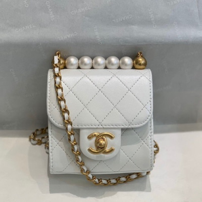 Chanel 2019 Chain Cross Bag,11CM - 샤넬 2019 체인 크로스백,CHAB1389,11CM,화이트