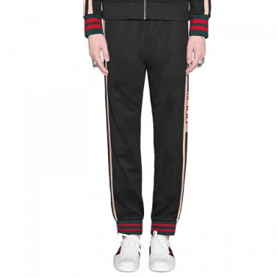 [구찌]Gucci 2020 Mens Casual Initial Logo Training Pants - 구찌 2020 남성 캐쥬얼 이니셜 로고 트레이닝 팬츠 Guc02015x.Size(s - xl).블랙