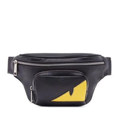 Fendi 2019 Leather Belt Bag , 36cm - 펜디 2019 레더 남여공용 벨트백 ,FENB0507,36cm,블랙