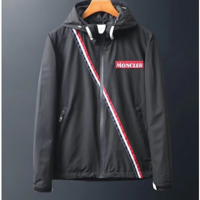 [몽클레어]Moncler 2020 Mens Patch Logo Casual Windproof Jackets - 몽클레어 2020 남성 패치 로고 캐쥬얼 방풍 자켓 Moc01353x.Size(m - 2xl).블랙