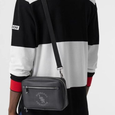 Burberry 2019 Messenger Shoulder Bag ,23CM - 버버리 2019 남성용 메신저 숄더백,BURB0452,23cm,블랙