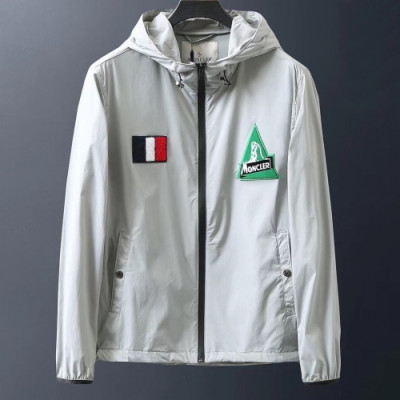 [몽클레어]Moncler 2020 Mens Patch Logo Casual Windproof Jackets - 몽클레어 2020 남성 패치 로고 캐쥬얼 방풍 자켓 Moc01356x.Size(m - 2xl).그레이