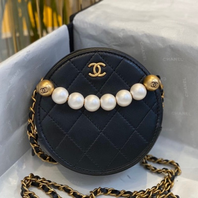 Chanel 2019 Women Mini Cross Bag,12cm - 샤넬 2019 여성용 미니 크로스백 CHAB1397, 12cm,블랙