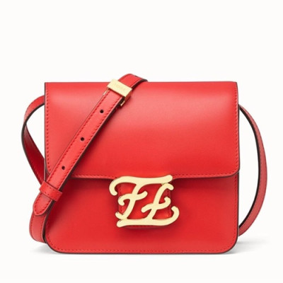 Fendi 2019 Leather Shoulder Bag, 17cm - 펜디 2019 여성용 레더 숄더백,FENB0508,17cm,레드