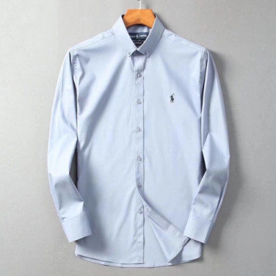 [폴로]Polo 2020 Mens Business Cotton Shirts - 폴로 2020 남성 비지니스 코튼 셔츠 Pol0025x.Size(m - 2xl).그레이