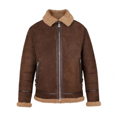 [루이비통]Louis vuitton 2020 Mens Logo Camel-hair Leather Jackets - 루이비통 2020 남성 카멜헤어 가죽 자켓 Lou01571x.Size(m - 3xl).브라운