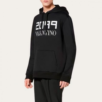 [발렌티노]Valentino 2020 Mens Logo Casual Cotton Hoodie - 발렌티노 2020 남성 로고 캐쥬얼 코튼 후디 Val0318x.Size(m - 2xl).블랙