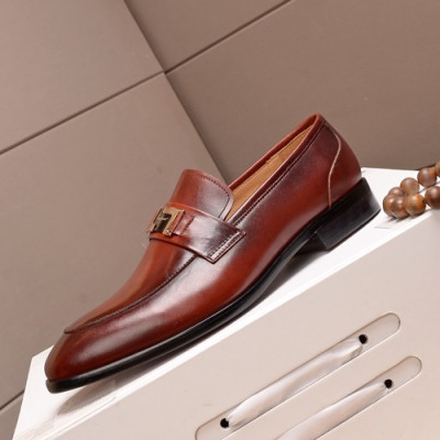 Ferragamo 2019 Mens Leather Shoes - 페라가모 2019 남성용 레더 슈즈 FGMS0121,Size(240 - 270).레드브라운