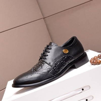 Gucci 2019 Mens Leather Oxford Shoes -  구찌 2019 남성용 레더 옥스퍼드 슈즈 GUCS0564.Size(240 - 270).블랙