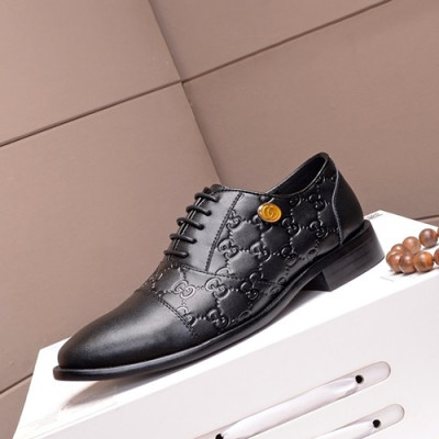 Gucci 2019 Mens Leather Oxford Shoes -  구찌 2019 남성용 레더 옥스퍼드 슈즈 GUCS0565.Size(240 - 270).블랙