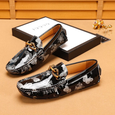 Gucci 2019 Mens Leather Loafer - 구찌 2019 남성용 레더 로퍼 GUCS0568,Size(240 - 270).실버블랙