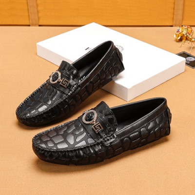 Versace  2019 Mens Leather Loafer - 베르사체 2019 남성용 레더 로퍼 VERS0268,Size(240 - 270).블랙