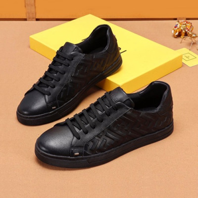 Fendi 2019 Mens Leather Sneakers - 펜디 2019 남성용 레더 스니커즈 FENS0260,Size(240 - 270).블랙