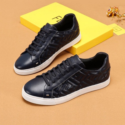 Fendi 2019 Mens Leather Sneakers - 펜디 2019 남성용 레더 스니커즈 FENS0262,Size(240 - 270).네이비