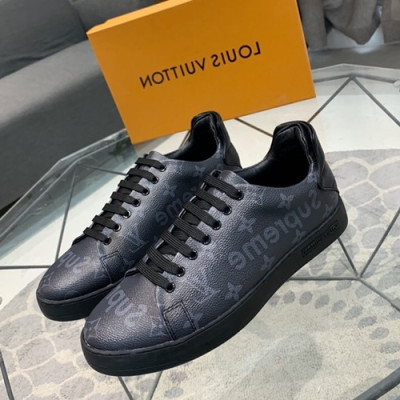 Louis Vuitton 2019 Mens Canvas Sneakers - 루이비통 2019 남성용 캔버스 스니커즈 LOUS0472,Size(240 - 270).블랙