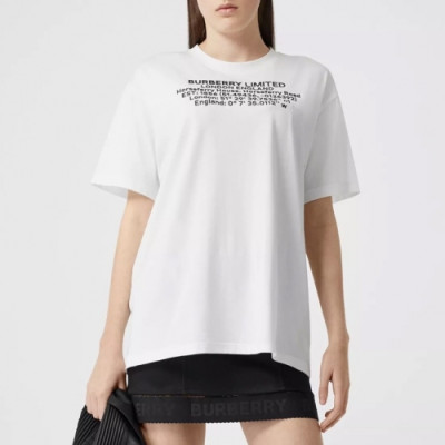 [버버리]Burberry 2020 Mm/Wm Logo Cotton Short Sleeved Tshirts - 버버리 2020 남자 로고 코튼 반팔티 Bur01995x.Size(xs - xl).화이트