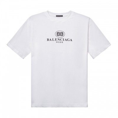 [발렌시아가]Balenciaga 2020 Mm/Wm Logo Cotton Short Sleeved Tshirts - 발렌시아가 2020 남자 로고 코튼 반팔티 Bal0467x.Size(xs - l).화이트