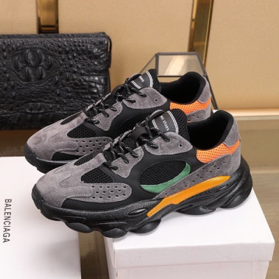 Balenciaga 2019 Mm / Wm Leather Sneakers - 발렌시아가 2019 남여공용 레더 스니커즈 BALS0121,Size(225 - 270),블랙