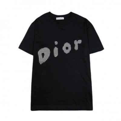 [디올]Dior 2020 Mm/Wm Logo Cotton Short Sleeved Tshirts - 디올 2020 남자 로고 코튼 반팔티 Dio0521x.Size(s - 2xl).블랙