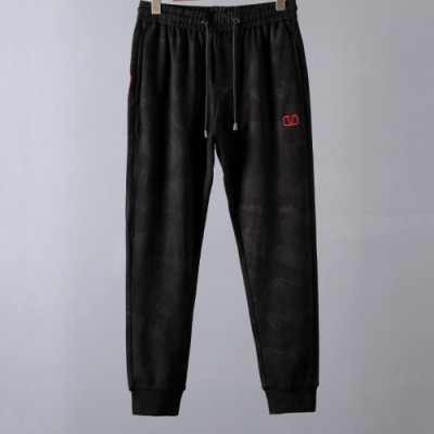 [발렌티노]Valentino 2020 Mens Logo Casual Cotton Training Pants - 발렌티노 2020 남성 로고 캐쥬얼 코튼 트레이닝 팬츠 Val0326x.Size(m - 3xl).블랙