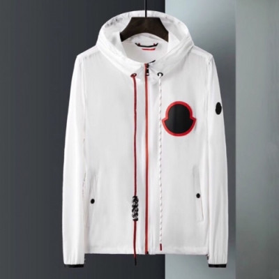 [몽클레어]Moncler 2020 Mens Logo Casual Windproof Jackets - 몽클레어 2020 남성 로고 캐쥬얼 방풍 자켓 Moc01394x.Size(m - 2xl).화이트