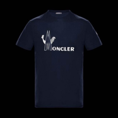 [매장판]Moncler 2020 Mens Logo Cotton Short Sleeved Tshirts - 몽클레어 2020 남성 로고 코튼 반팔티 Moc01409x.Size(m - 3xl).네이비