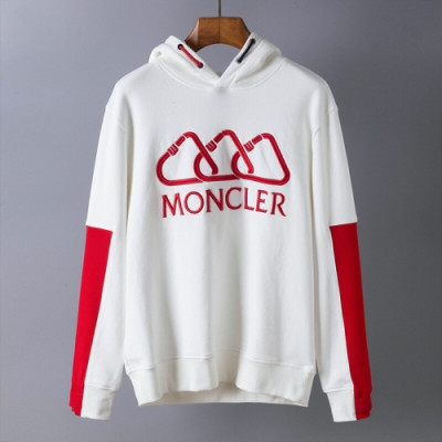 [몽클레어]Moncler 2020 Mens Logo Casual Cotton HoodT - 몽클레어 2020 남성 로고 캐쥬얼 코튼 후디 Moc01417x.Size(s - xl).화이트