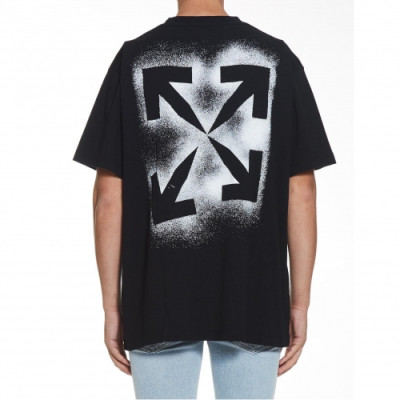 [오프화이트]Off-white 2020 Mm/Wm Printing Logo Crew - neck Cotton Short Sleeved Oversize Tshirts - 오프화이트 2020 남자 프린팅 로고 크루넥 코튼 오버사이즈 반팔티 Off0340x.Size(xs - l).블랙